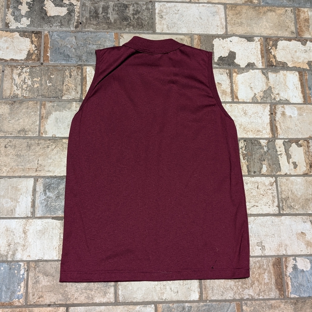 Simply Basic Small Maroon Sleeveless Turtleneck T… - image 5